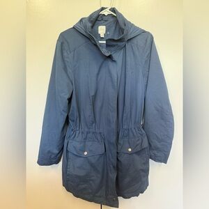 J Jill hooded coat for spring or fall.  Great color. Plus size.  Like new